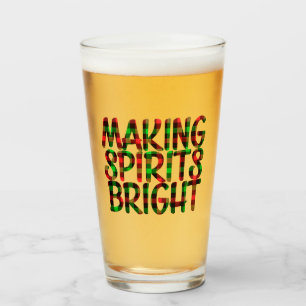 Making Spirits Bright Kerstfeestdag — Kreukbeer Glas