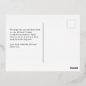 Making Spirits Bright Moderne Foto Folie Feestdagen Briefkaart (Achterkant)