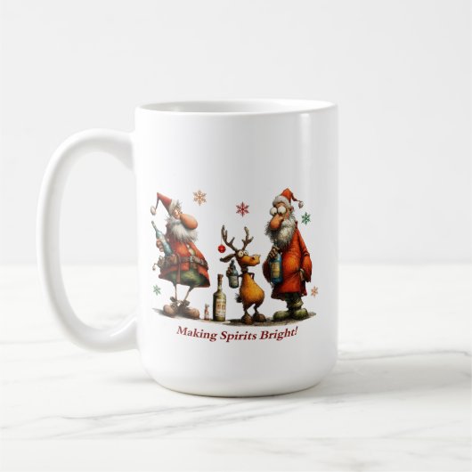 Making Spirits Bright Mug Koffiemok (Links)