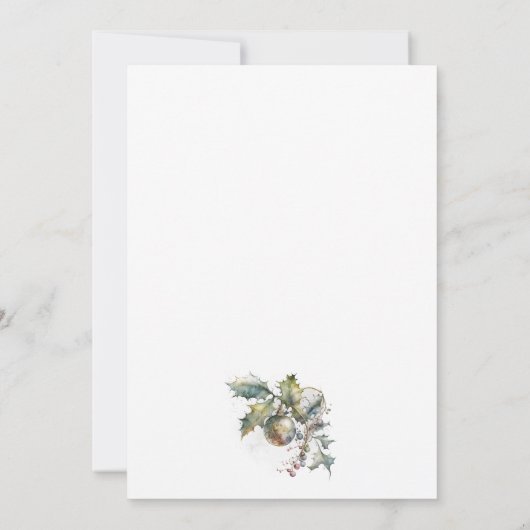 Making Spirits Bright New Year's Party Kaart (Achterkant)