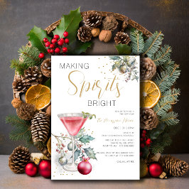 Making Spirits Bright New Year's Party Kaart