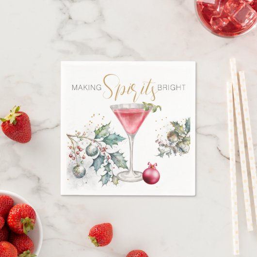 Making Spirits Bright New Year's Party Servet (Insitu)
