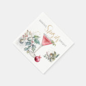 Making Spirits Bright New Year's Party Servet (Hoek)