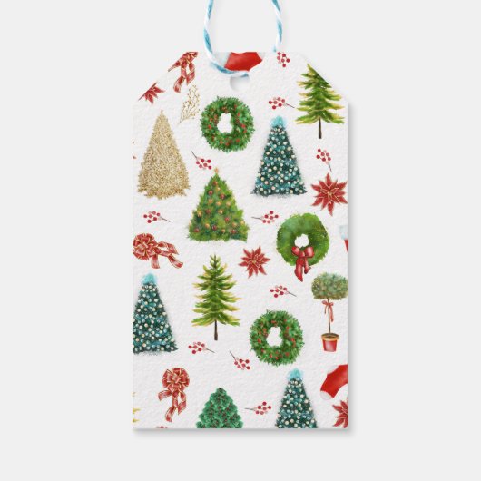 Making Spirits Bright Script Chalkboard Vakantie Cadeaulabel (Achterkant)