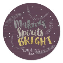 Making Spirits Bright Silver Leaves Vakantie