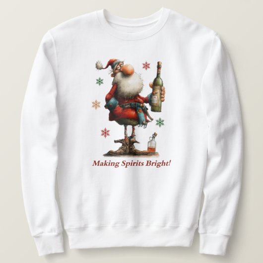 Making Spirits Bright Sweatshirt (Design voorkant)