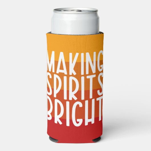 Making Spirits Bright Thanksgiving Party Seltzer Blikjeskoeler (Seltzer Achterkant)