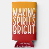 Making Spirits Bright Thanksgiving Party Seltzer Blikjeskoeler (Achterkant)