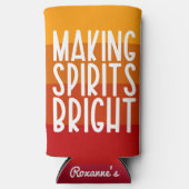 Making Spirits Bright Thanksgiving Party Seltzer Blikjeskoeler (Voorkant)