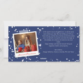 Making Spirits Bright Typografie 3 Foto Feestdagenkaart (Achterkant)