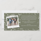 Making Spirits Bright Typografie kerstfoto Feestdagenkaart (Achterkant)