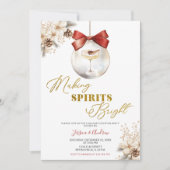 Making Spirits Bright Winter Bauble Cocktail Party Kaart (Voorkant)