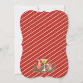 Making Spirits Bright Winter Cocktails Holiday Feestdagenkaart (Achterkant)