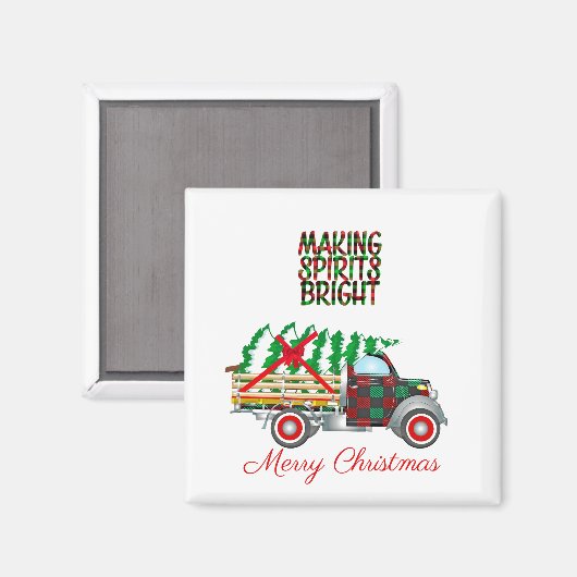 Making Spirits helder kerst Magneet (Voorkant / Achterkant)