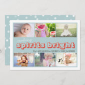 Making Spirits Helder Kinder kerstfoto-inkling Feestdagenkaart (Voorkant / Achterkant)