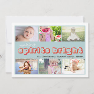 Making Spirits Helder Kinder kerstfoto-inkling Feestdagenkaart