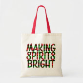 Making Spirits Heldere Buffalo met kerst Tote Bag (Voorkant)