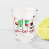 Making Spirits Heldere kerstDrinken Shot Glas (Voorkant)