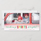 Making Spirits Helderkleurig kerstfeest 3 Foto Feestdagenkaart (Voorkant)