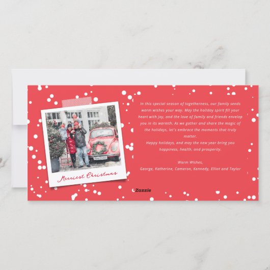 Making Spirits Helderkleurig kerstfeest 3 Foto Feestdagenkaart (Achterkant)