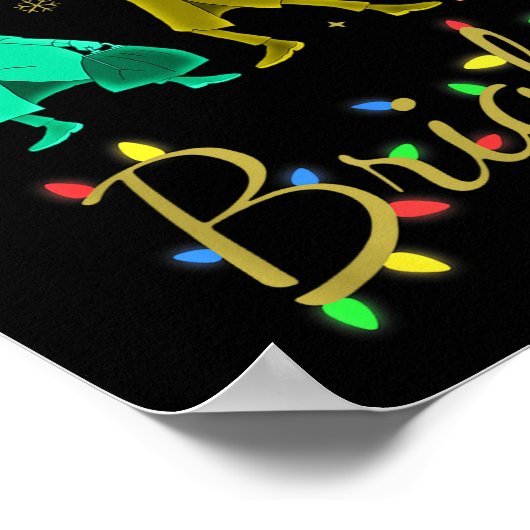 Making Srits Bright Christmas Retro Groovy Christm Poster (Hoek)