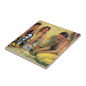 Making Sweetgras Medicine, Blackfoot Ceremony Tegeltje (Zijkant)