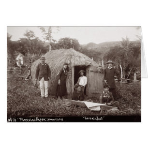 Making Tappa, een moederstof, c.1875 (sepia foto)