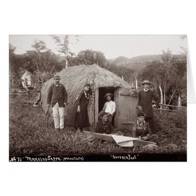 Making Tappa, een moederstof, c.1875 (sepia foto) (Voorkant Horizontaal)