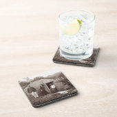 Making Tappa, een moederstof, c.1875 (sepia foto) Drankjes Onderzetter (Rechterzijde)