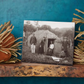 Making Tappa, een moederstof, c.1875 (sepia foto) Fotoplaat (Zijkant)