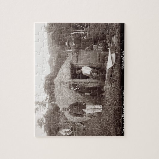 Making Tappa, een moederstof, c.1875 (sepia foto) Legpuzzel (Verticaal)