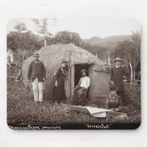 Making Tappa, een moederstof, c.1875 (sepia foto) Muismat