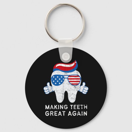 Making Teeth Great Again 4 juli Amerika Verenigde  Sleutelhanger (Voorkant)