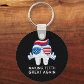 Making Teeth Great Again 4 juli Amerika Verenigde  Sleutelhanger (Voorkant)