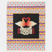 MAKING THE GOOSE BY MASANSER PIXELAT FLEECE DEKEN (Voorkant)