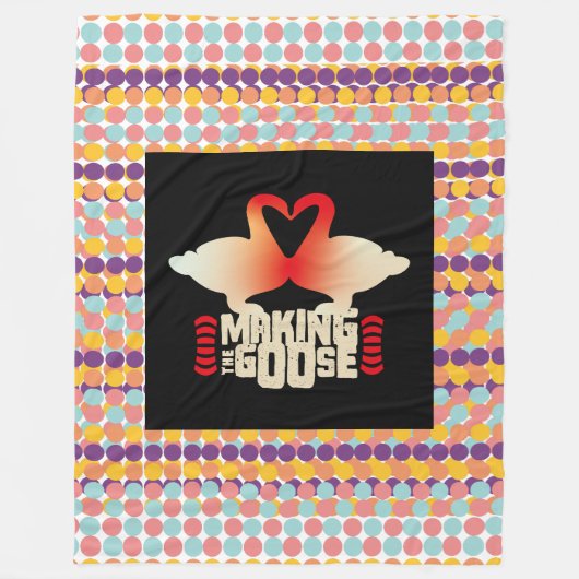 MAKING THE GOOSE BY MASANSER PIXELAT FLEECE DEKEN (Voorkant)