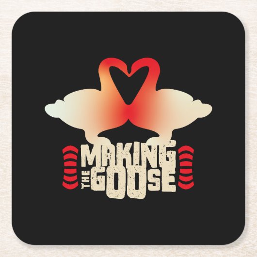 MAKING THE GOOSE BY MASANSER PIXELAT KARTONNEN ONDERZETTERS (Voorkant)