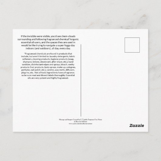 Making The Invisible Visible Briefkaart (Achterkant)