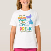 Making Waves School Shirt Pre-K to 2nd Grade Girl  (Voorkant)