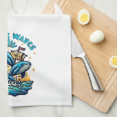 Making Waves Theedoek (Quarter Fold)