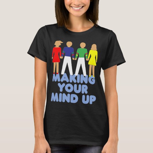 Making Your Mind Up - Bucks Fizz - Eurovisiesong T-shirt (Voorkant)