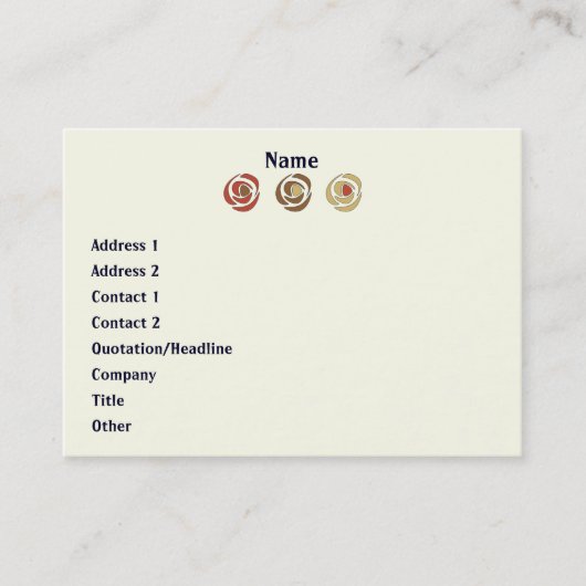 Makinroses Visitekaartje (Voorkant)