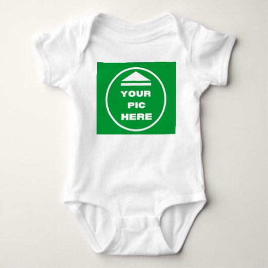 MAKKELIJK! Baby Jersey Bodysuit - Wit - Custom (Voorkant)