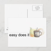 makkelijk briefkaart (Voorkant / Achterkant)