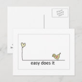 makkelijk briefkaart (Voorkant / Achterkant)