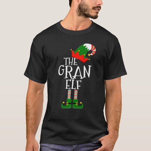 Makkelijk De Gran Elf Kostuum Matching Family Grou T-shirt (Voorkant)