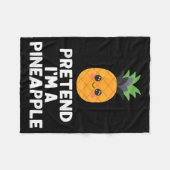 Makkelijk Doe alsof ik een ananas kostuum Hallowee Fleece Deken (Voorkant (Horizontaal))