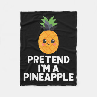 Makkelijk Doe alsof ik een ananas kostuum Hallowee Fleece Deken