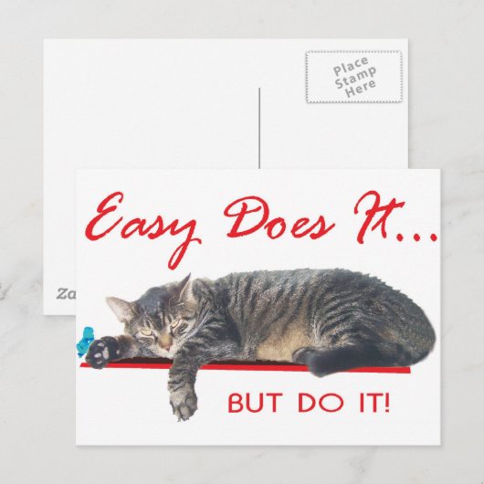 Makkelijk, het is een slogan briefkaart (Voorkant / Achterkant)