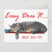 Makkelijk, het is een slogan briefkaart (Voorkant)